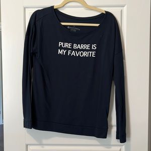 Pure Barre long Sleeve/Sweatshirt